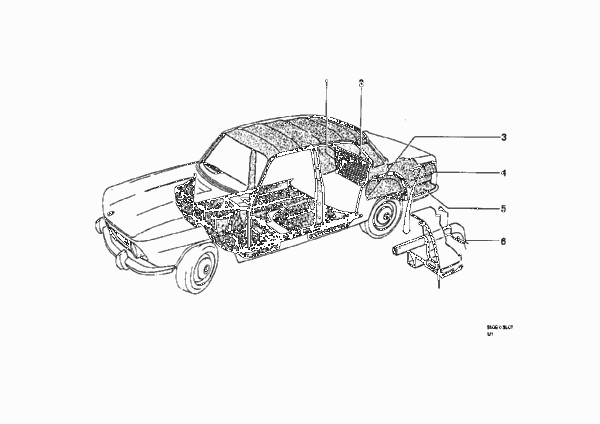 Обшивка багажного отделения для BMW NK 1800tiSA 4-Zyl (схема запчастей)