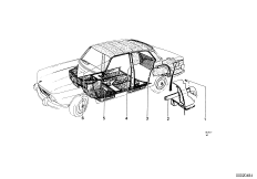 Защитная окантовка/накладки порогов для BMW NK 1800 4-Zyl (схема запасных частей)
