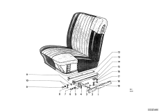 Сиденье Пд детали привода сиденья для BMW NK 1800 4-Zyl (схема запасных частей)