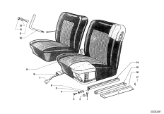 Сиденье Пд детали привода сиденья для BMW NK 2000CS M10 (схема запасных частей)