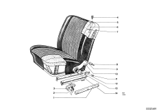 Сиденье Пд детали привода сиденья для BMW NK 2000tii 4-Zyl (схема запасных частей)