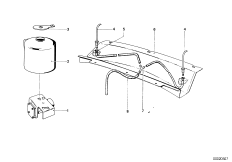 Стеклоомыватель для BMW NK 2000tii 4-Zyl (схема запасных частей)
