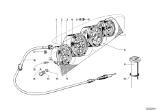 Контрольные приборы/дополнит.элементы для BMW NK 2000CS M10 (схема запасных частей)