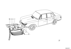 Фонарь указателя поворота Пд для BMW NK 1800ti 4-Zyl (схема запасных частей)