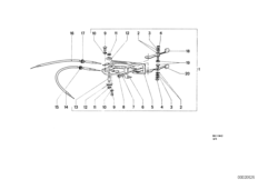 Панель управления отопителя для BMW NK 1800tiSA 4-Zyl (схема запасных частей)