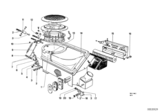 Панель управления отопителя для BMW NK 2000 4-Zyl (схема запасных частей)