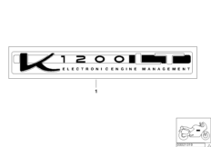 переводная картинка для MOTO 89V3 K 1200 LT 99 (0545,0555) 0 (схема запасных частей)