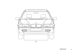 Комплект дооснащ.противотуманной фары для BMW E46 320d M47N (схема запасных частей)
