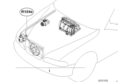Комплект дооснащ.автом.сист.кондиционир. для BMW E39 520i M52 (схема запасных частей)