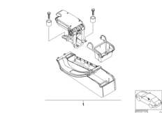 Комплект доосн.передним подлокотником для BMW E46 318i N46 (схема запасных частей)