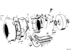 Картер двигателя для BMW ISE Isetta 300 1-Zyl (схема запасных частей)