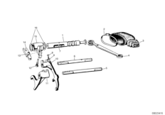 Детали механизма ПП для BMW ISE Isetta 250 1-Zyl (схема запасных частей)