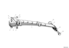 Пружины амортизатора задней подвески для BMW ISE Isetta 300 1-Zyl (схема запасных частей)