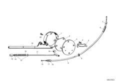Стояночный тормоз для BMW ISE Isetta 300 1-Zyl (схема запасных частей)