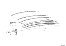 складной верх для BMW ISE Isetta 300 1-Zyl (схема запасных частей)