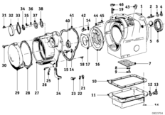 Картер двигателя дополнительные элементы для BMW T27 R27 0 (схема запасных частей)