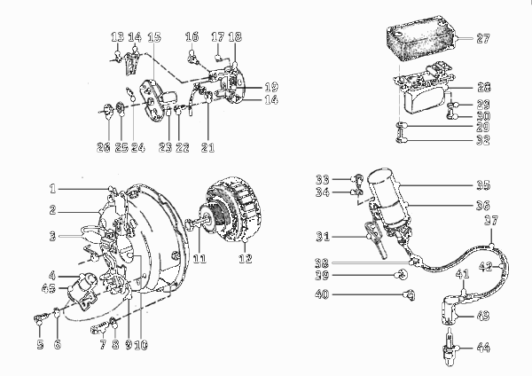 генератор для BMW T26 R26 0 (схема запчастей)