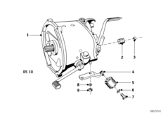 Коробка передач для MOTO T25 R25/3 0 (схема запасных частей)