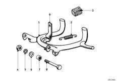 Центральная подставка для BMW T25 R25/2 0 (схема запасных частей)