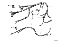 Жгут проводов для MOTO T27 R27 0 (схема запасных частей)
