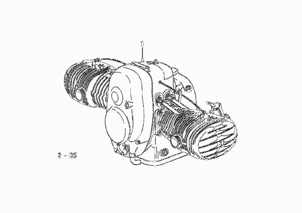 Двигатель для BMW T51 R51/3 0 (схема запчастей)