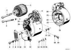 генератор для BMW T67 R67/2/3 0 (схема запасных частей)