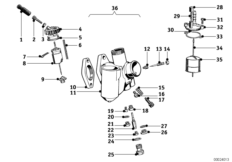 карбюратор для BMW T51 R51/2 0 (схема запасных частей)