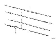 Тяга привода педали акселератора для BMW T51 R51/3 0 (схема запасных частей)
