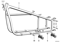 Рама передняя часть для BMW T67 R67 0 (схема запасных частей)