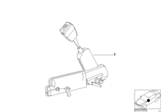 Поясной ремень Пд для BMW E36 328i M52 (схема запасных частей)