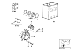 Тормозной механизм переднего колеса для BMW K589 K 100 83 (0501,0511) 0 (схема запасных частей)