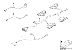 Провода cиденья для BMW E64 650i N62N (схема запасных частей)