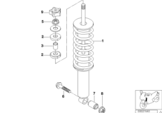 Амортизационная стойка Пд для BMW 259S R 1100 S 98 (0422,0432) 0 (схема запасных частей)
