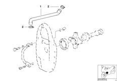 Система вентиляции картера двигателя для BMW R21 R 1150 GS 00 (0415,0495) 0 (схема запасных частей)