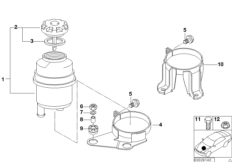 Масляный резервуар/детали для BMW Z3 Z3 M3.2 S54 (схема запасных частей)