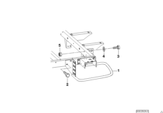 Детали лобовой защитной дуги прицепа для BMW E46 318i M43 (схема запасных частей)