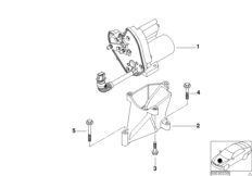 Регулятор дроссельной заслонки для BMW E39 M5 S62 (схема запасных частей)