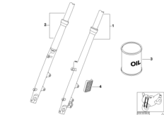 Стержень вилки для BMW K41 K 1200 RS 01 (0547,0557) 0 (схема запасных частей)