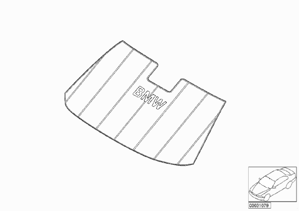 Sunshade for Windshield для BMW E86 Z4 3.0si N52 (схема запчастей)