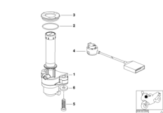 Выключатель зажигания и стартера для MOTO 89V3 K 1200 LT 04 (0549,0559) 0 (схема запасных частей)