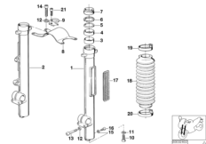 Направляющая труба для BMW 47E3 R 80 GS 0 (схема запасных частей)