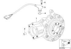 редуктор главной передачи для MOTO 59C3 R 1200 C Indep. 00 (0405,0433) 0 (схема запасных частей)