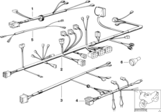 Жгут проводов для BMW 2478 R 100 RT 0 (схема запасных частей)