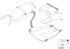 Рюкзак для BMW 259S R 1100 S 98 (0422,0432) 0 (схема запасных частей)