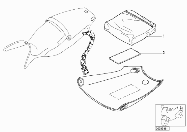 Рюкзак для BMW 259S R 1100 S 98 (0422,0432) 0 (схема запчастей)