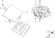 Ящик для инструментов для BMW 259S R 1100 S 98 (0422,0432) 0 (схема запасных частей)