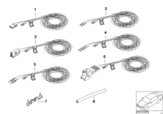 Ремонтный провод НПБ для BMW E46 325xi M54 (схема запасных частей)