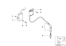 Система зажигания для MOTO E169 F 650 94 (0161) 0 (схема запасных частей)