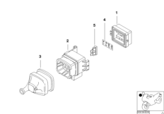 Детали корпуса предохранителя для BMW 59C1 R 850 C 99 (0421) 0 (схема запасных частей)