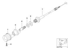 Регулировка фар для BMW R22 R 1150 RT 00 (0419,0499) 0 (схема запасных частей)